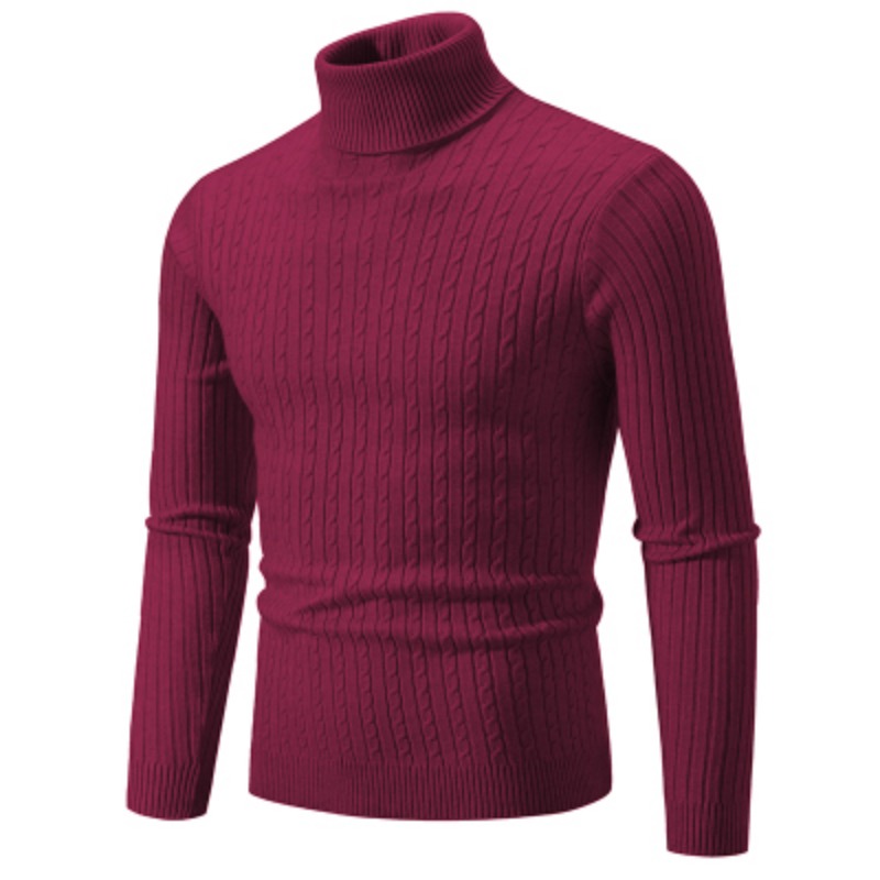 New Men's High Neck Sweater