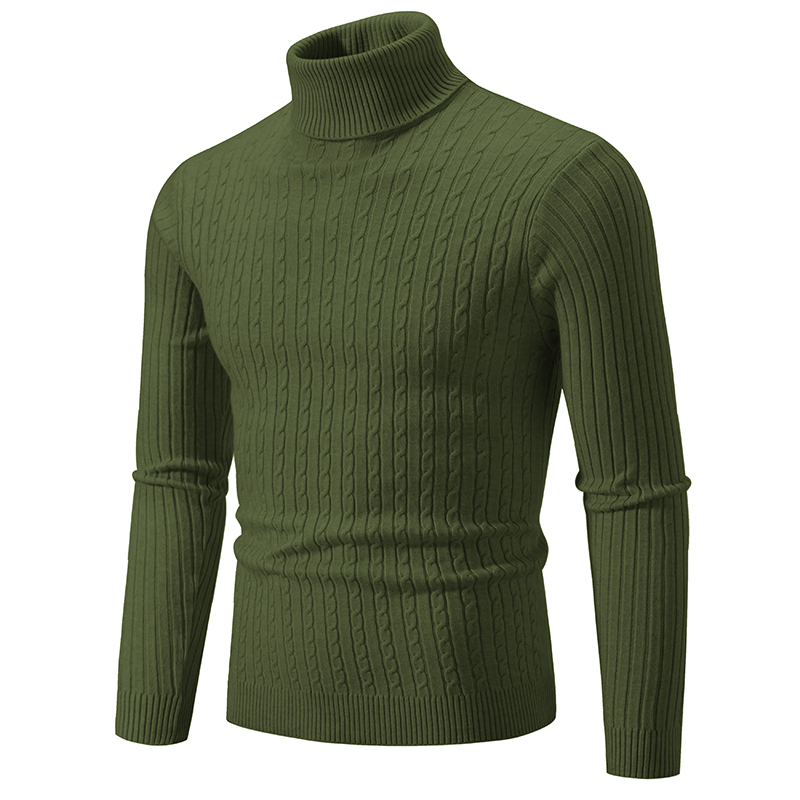 New Men's High Neck Sweater