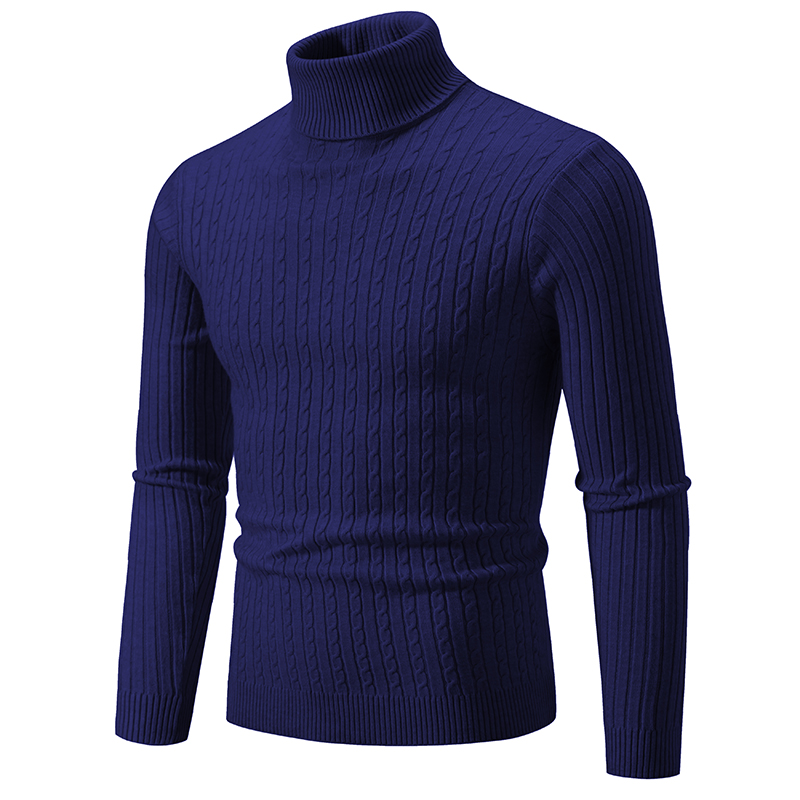 New Men's High Neck Sweater
