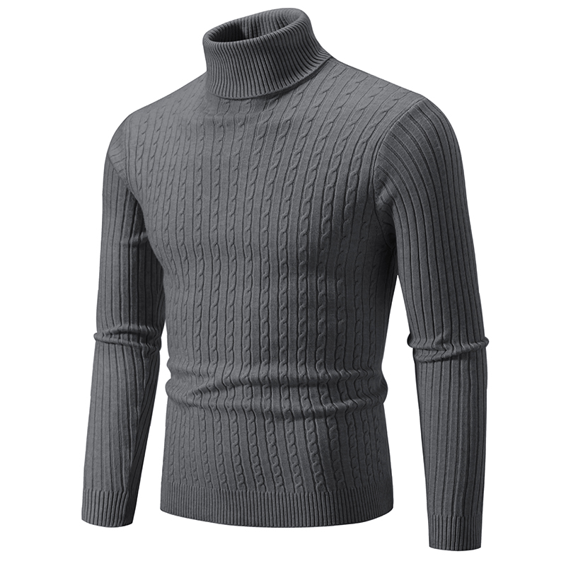New Men's High Neck Sweater