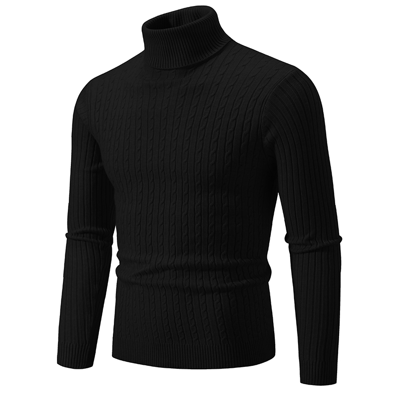 New Men's High Neck Sweater