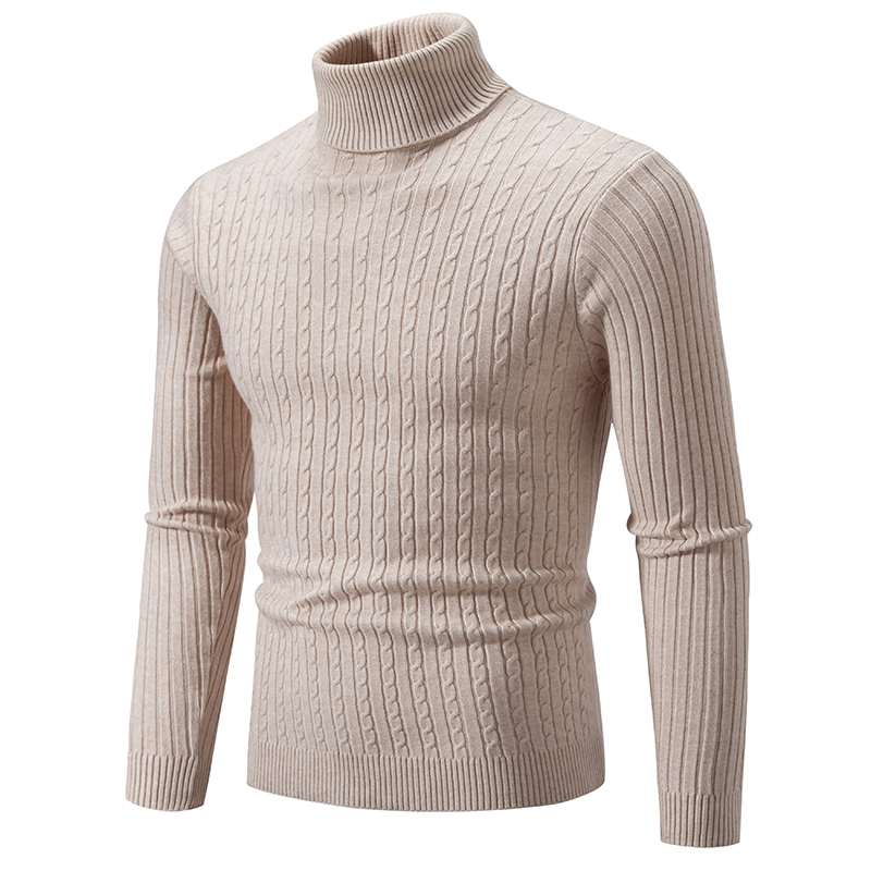 New Men's High Neck Sweater