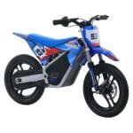 High-Power Motocross Bike for Children 4-8 Years Dual Shock Absorbers 350W Motor 18km Battery Life Safe Ride Toy for Children