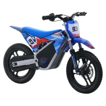 High-Power Motocross Bike for Children 4-8 Years Dual Shock Absorbers 350W Motor 18km Battery Life Safe Ride Toy for Children