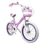 Princess Girls Bike 12 14 16 18 20 Inch Bicycle with Basket for Age 3-12 Years Pink Lightweight Aluminum Frame Easy to Ride