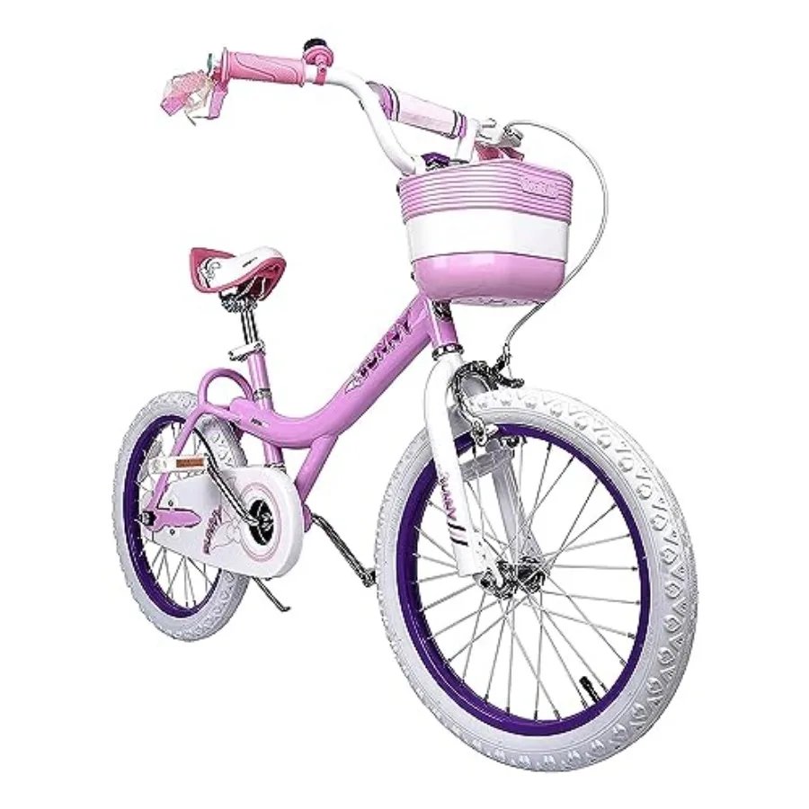 Princess Girls Bike 12 14 16 18 20 Inch Bicycle with Basket for Age 3-12 Years Pink Lightweight Aluminum Frame Easy to Ride
