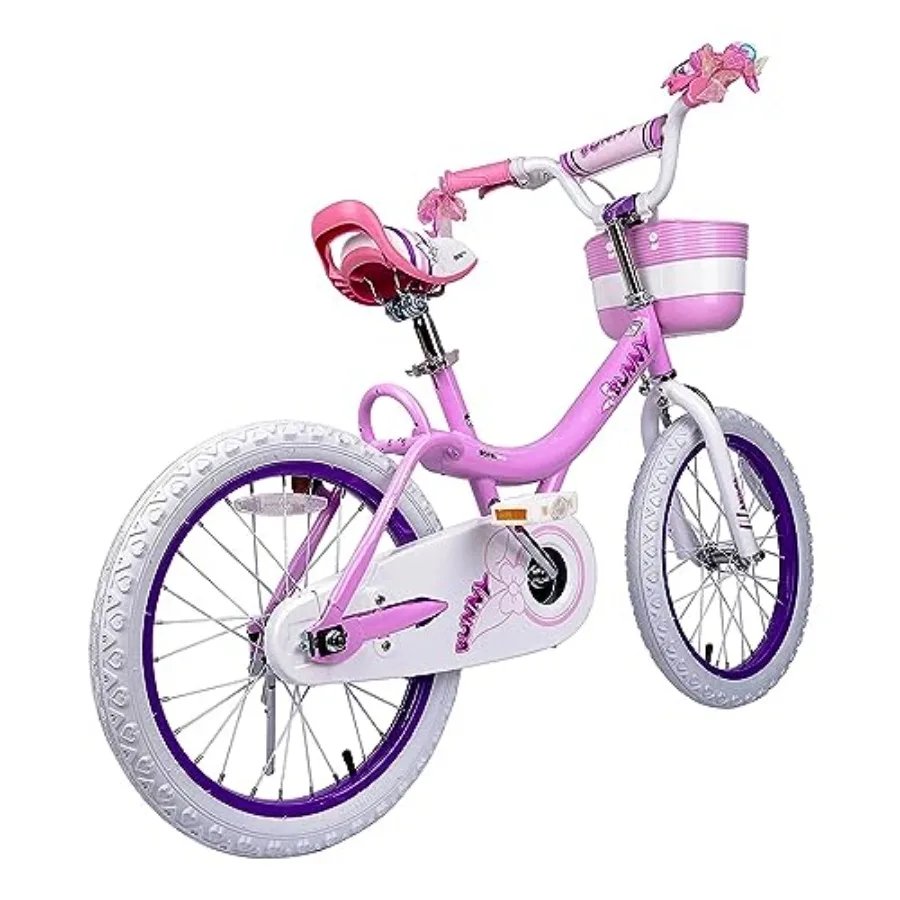 Princess Girls Bike 12 14 16 18 20 Inch Bicycle with Basket for Age 3-12 Years Pink Lightweight Aluminum Frame Easy to Ride