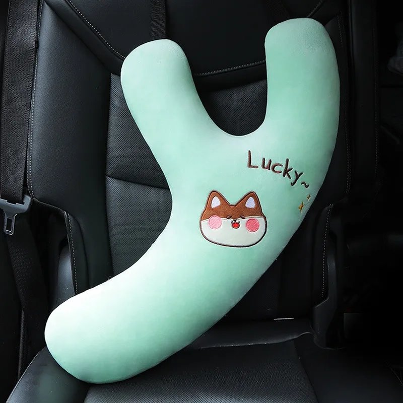 Long-distance Ride, Rear Car Sleeping Artifact, Children's Car Seat Belt, Neck Throw Pillow