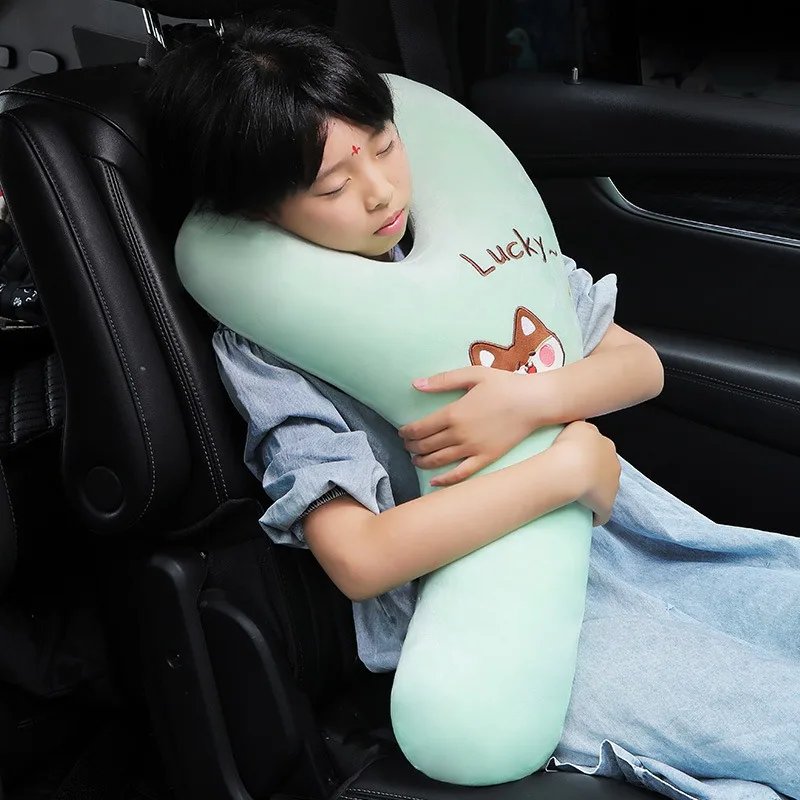 Long-distance Ride, Rear Car Sleeping Artifact, Children's Car Seat Belt, Neck Throw Pillow