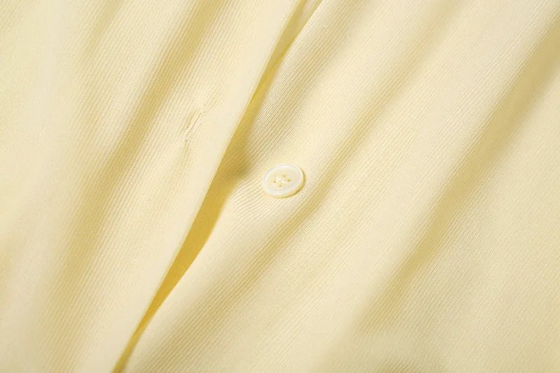 Fashion See Through Shirt Mini Dress Flare Sleeve