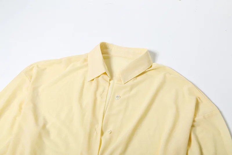 Fashion See Through Shirt Mini Dress Flare Sleeve