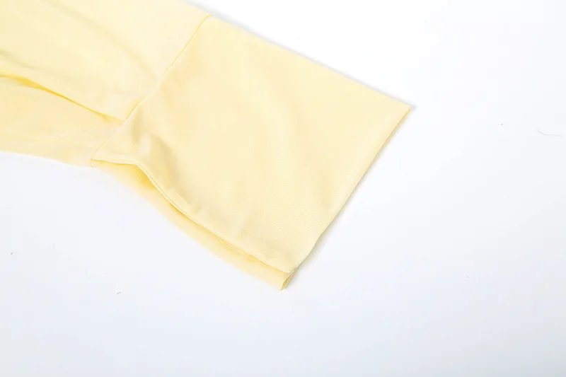 Fashion See Through Shirt Mini Dress Flare Sleeve