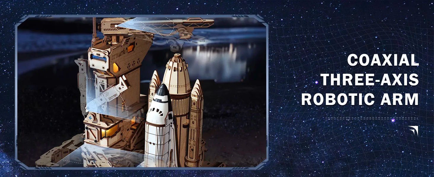 Robotime Rokr 3D Wooden Puzzle Space Shuttle Model Kits For Adults To Build STEM Toy Gift LKA02