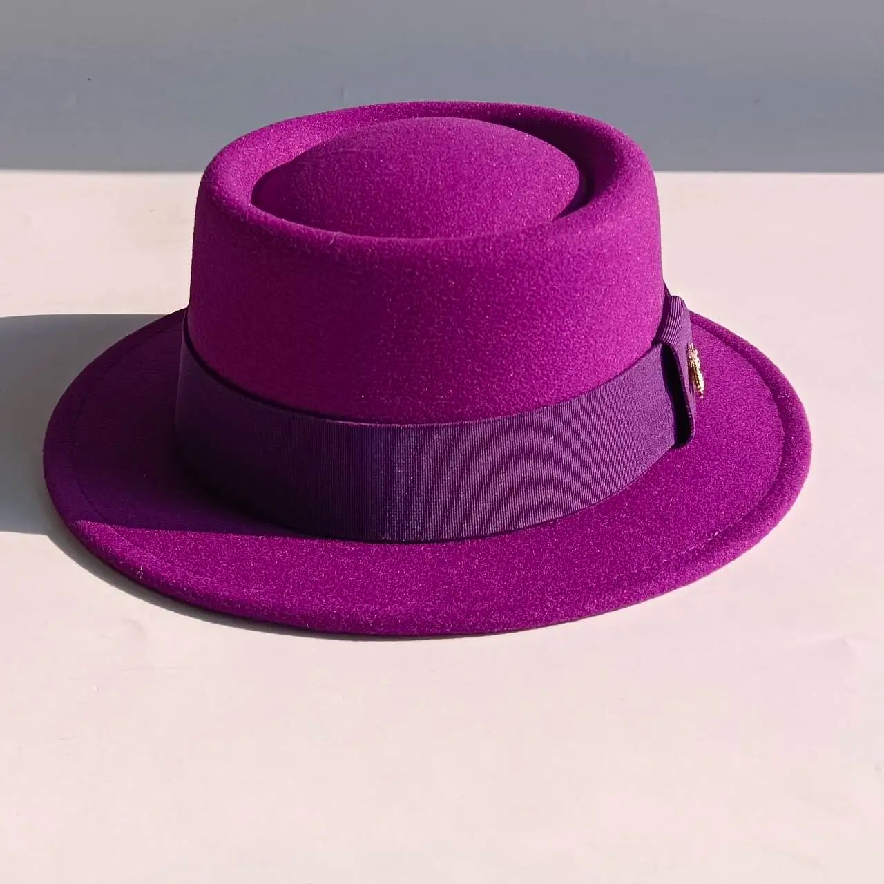 Pork Pie hat  Wide Brim Fedora Hat Men's Fashion Autumn/Winter Wedding Hat Jazz Hat  sombrero hombre chapeau femme luxe