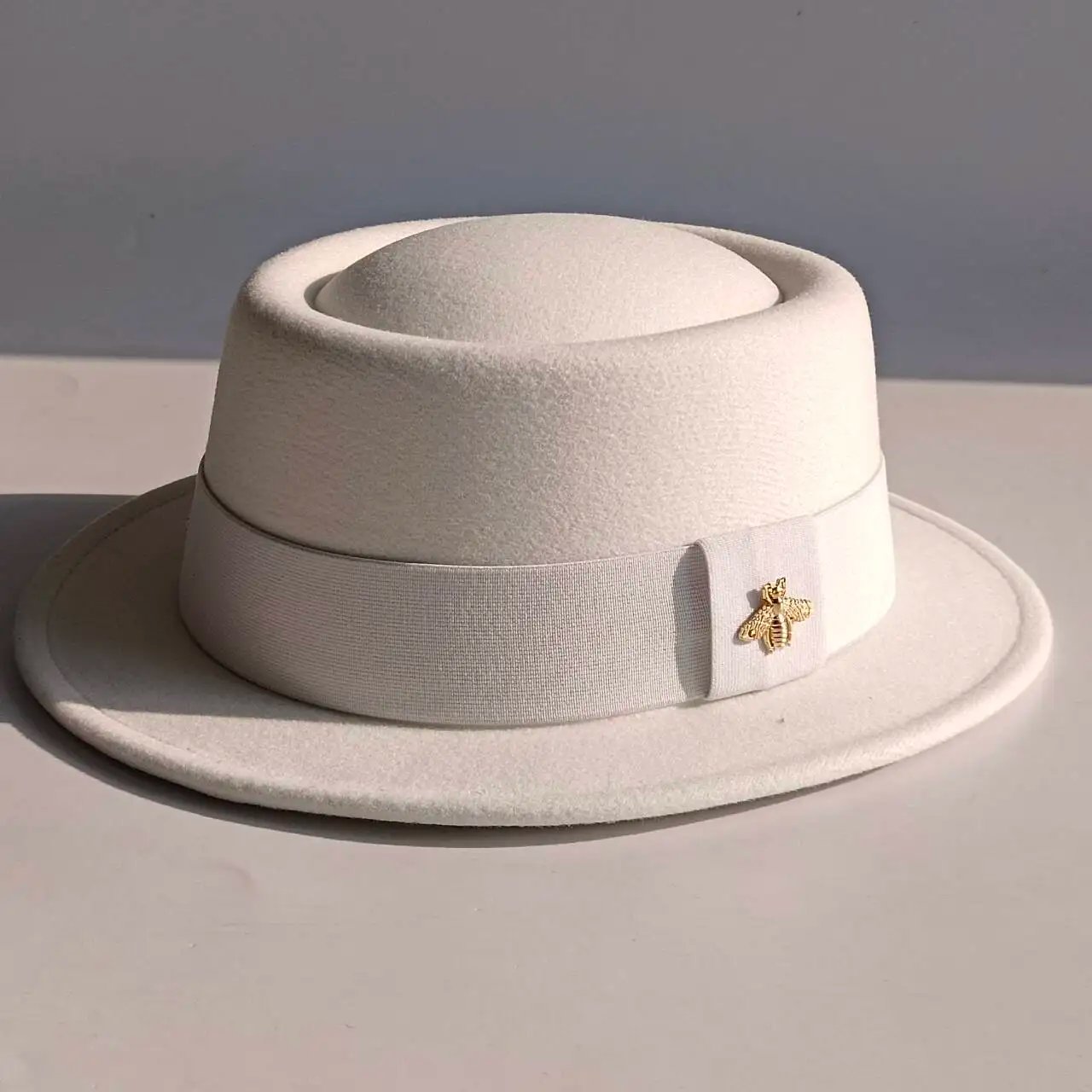 Pork Pie hat  Wide Brim Fedora Hat Men's Fashion Autumn/Winter Wedding Hat Jazz Hat  sombrero hombre chapeau femme luxe