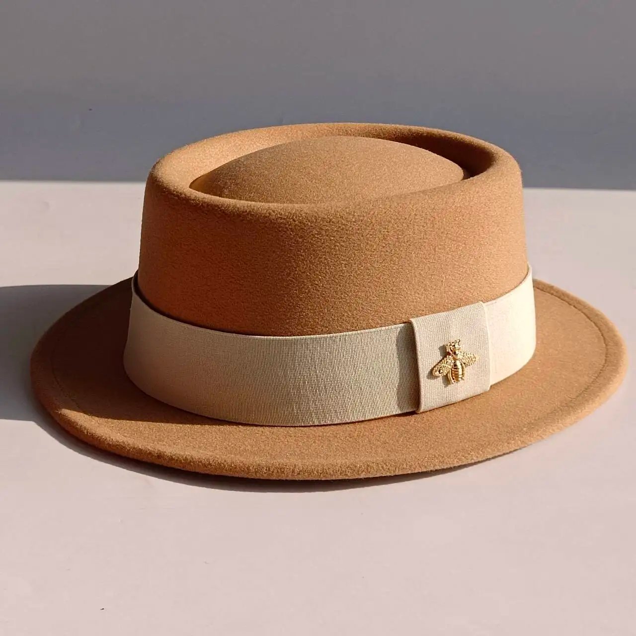 Pork Pie hat  Wide Brim Fedora Hat Men's Fashion Autumn/Winter Wedding Hat Jazz Hat  sombrero hombre chapeau femme luxe