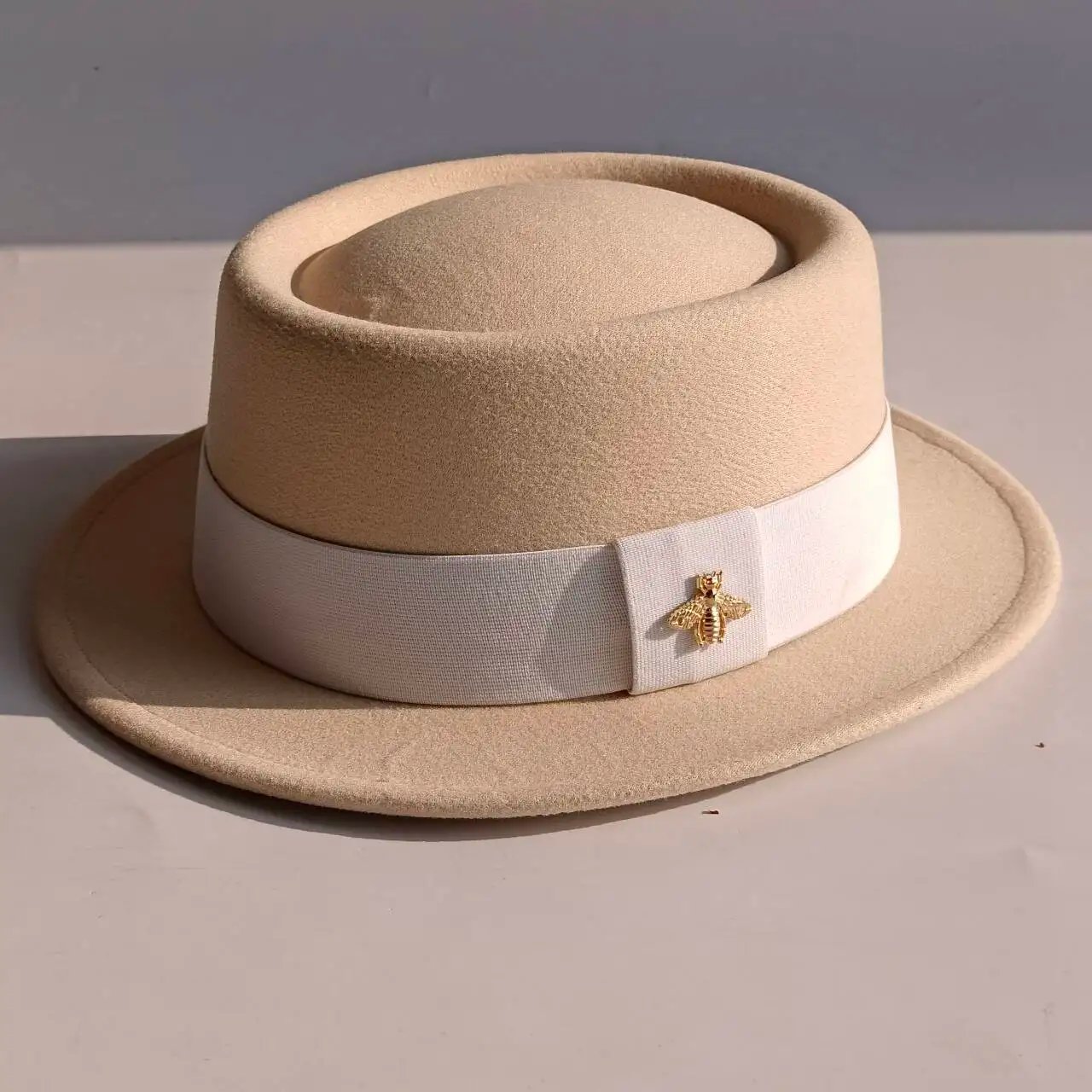 Pork Pie hat  Wide Brim Fedora Hat Men's Fashion Autumn/Winter Wedding Hat Jazz Hat  sombrero hombre chapeau femme luxe