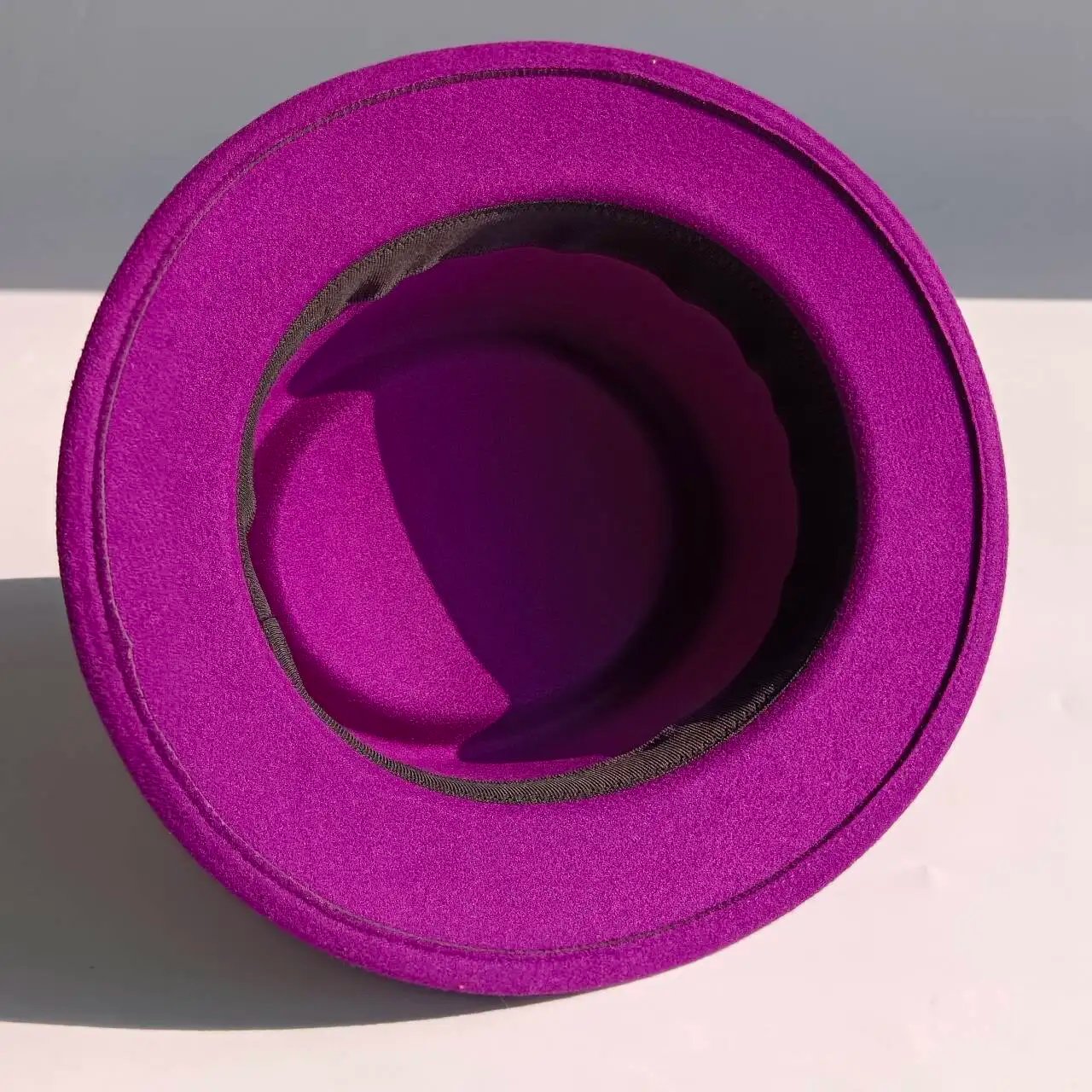 Pork Pie hat  Wide Brim Fedora Hat Men's Fashion Autumn/Winter Wedding Hat Jazz Hat  sombrero hombre chapeau femme luxe