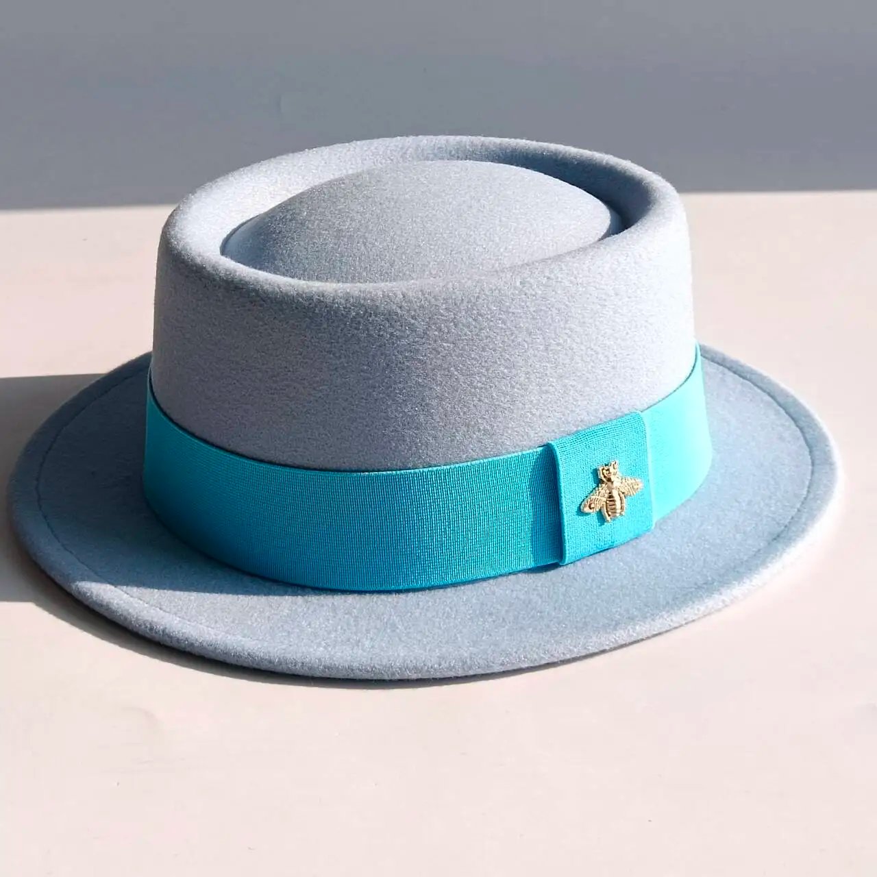Pork Pie hat  Wide Brim Fedora Hat Men's Fashion Autumn/Winter Wedding Hat Jazz Hat  sombrero hombre chapeau femme luxe