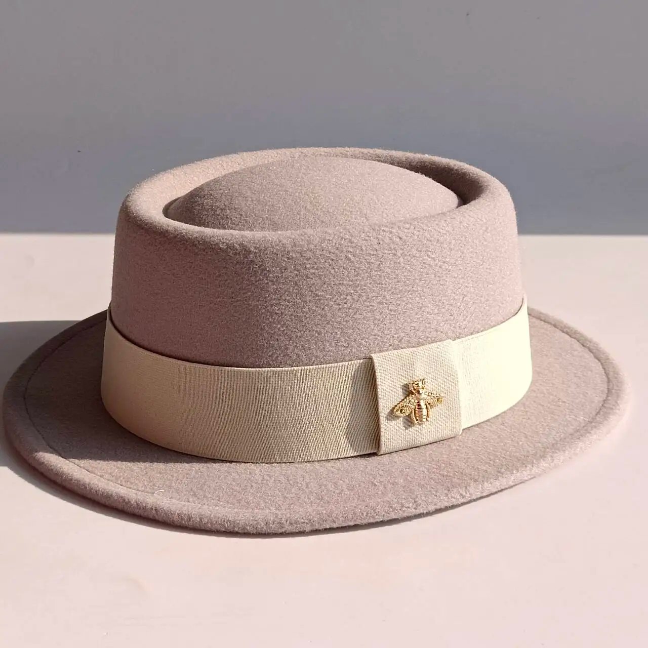 Pork Pie hat  Wide Brim Fedora Hat Men's Fashion Autumn/Winter Wedding Hat Jazz Hat  sombrero hombre chapeau femme luxe