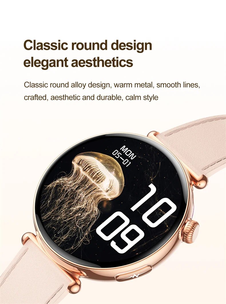 Women Smartwatch 1.32inch AMOLED Screen Call ECG Sport Watch Blood Pressure Micro physical examination AI dial Women Smart Watch