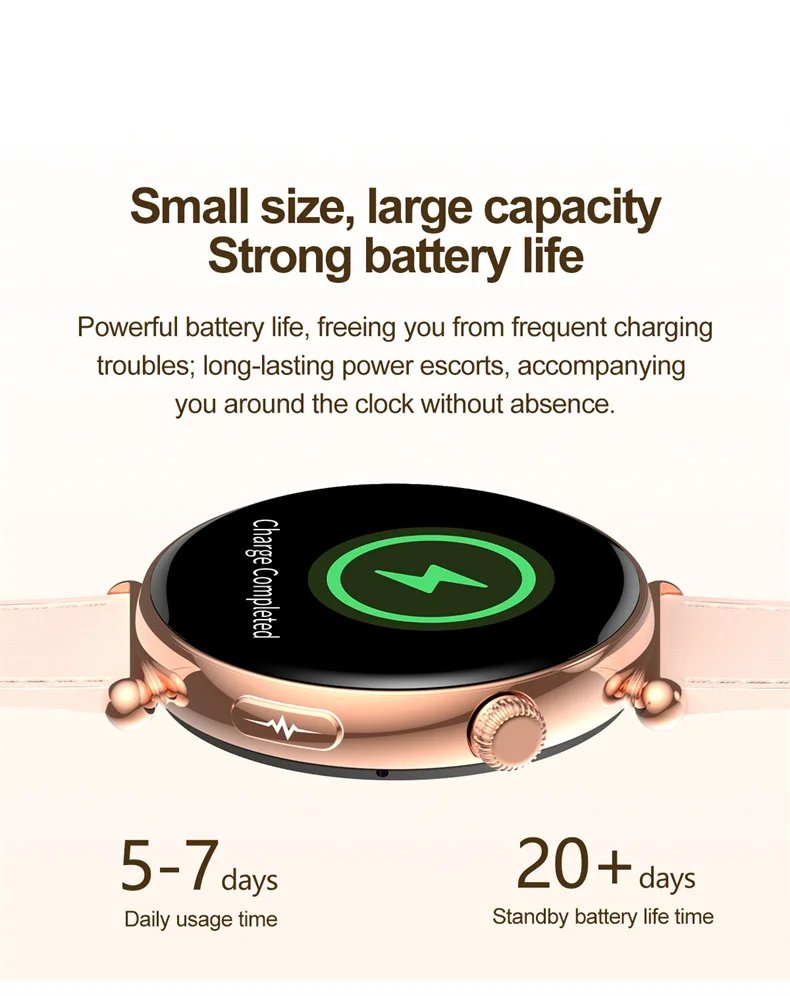 Women Smartwatch 1.32inch AMOLED Screen Call ECG Sport Watch Blood Pressure Micro physical examination AI dial Women Smart Watch