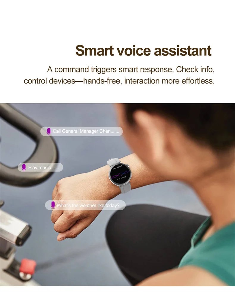 Women Smartwatch 1.32inch AMOLED Screen Call ECG Sport Watch Blood Pressure Micro physical examination AI dial Women Smart Watch