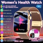 2025 New Women Men AI Smart Diagnosis Watch HRV+PPG Blood Pressure Heart Rate Health Monitor IP68 NFC Fashion Sports Smartwatchs