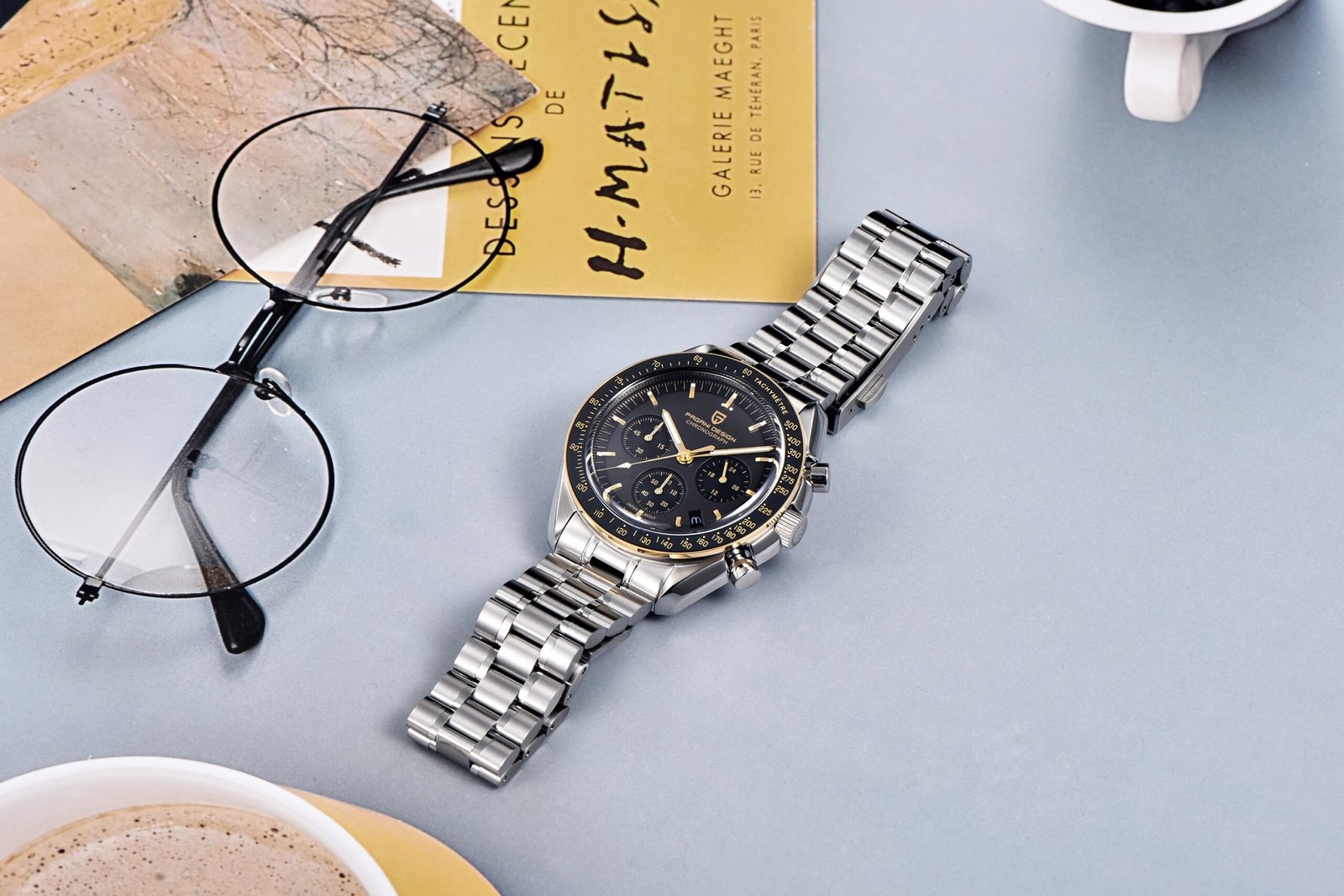 PAGANI DESIGN 2026 New V5 PD1701 Men's Watches Luxury Quartz Watch Men Sport Speed Chronograph AR Sapphire glass 100M Waterproof