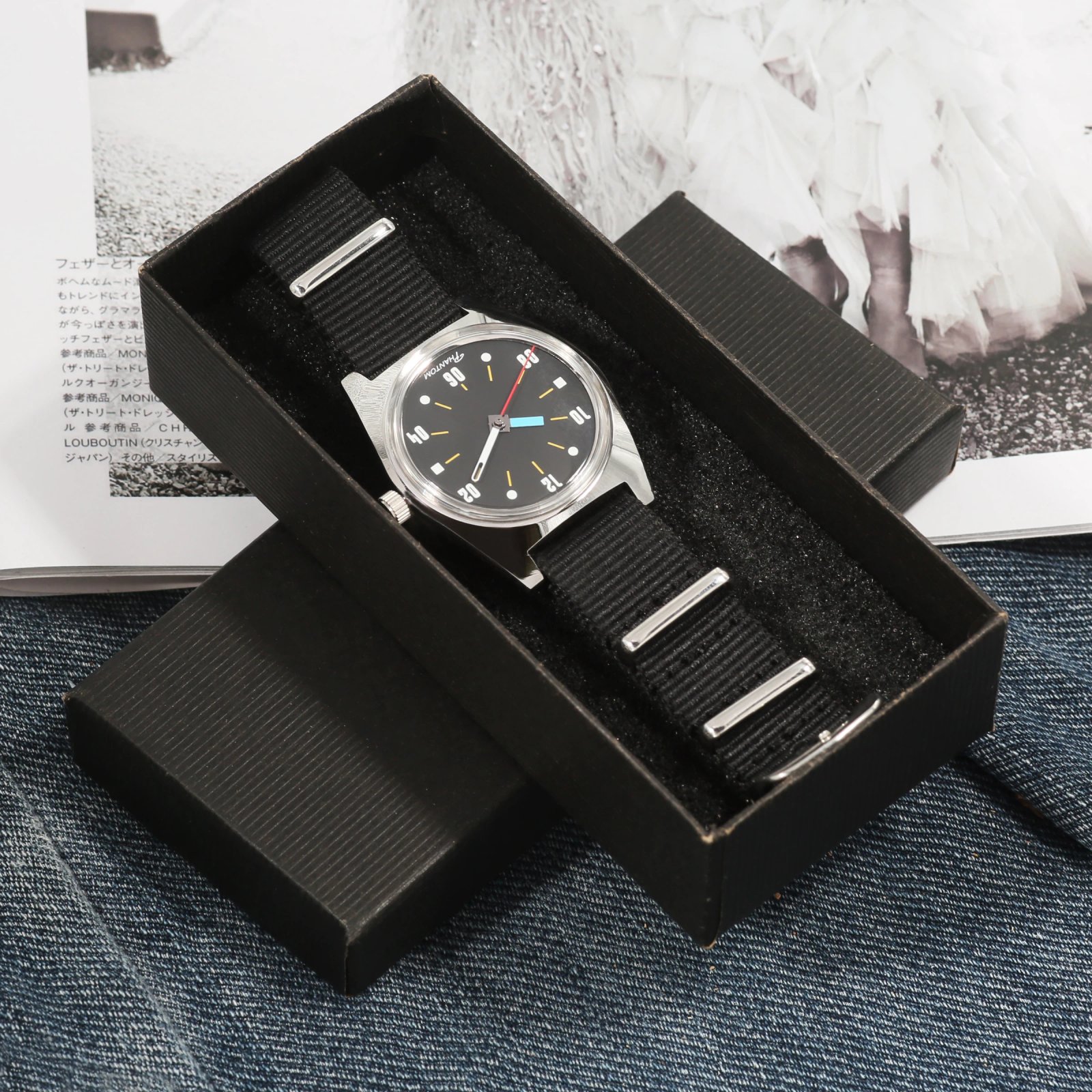 PHANTOM men’s Hand-Wind Mechanical Watch 7120 Waterproof Bauhaus Design Watch for Men wholesale
