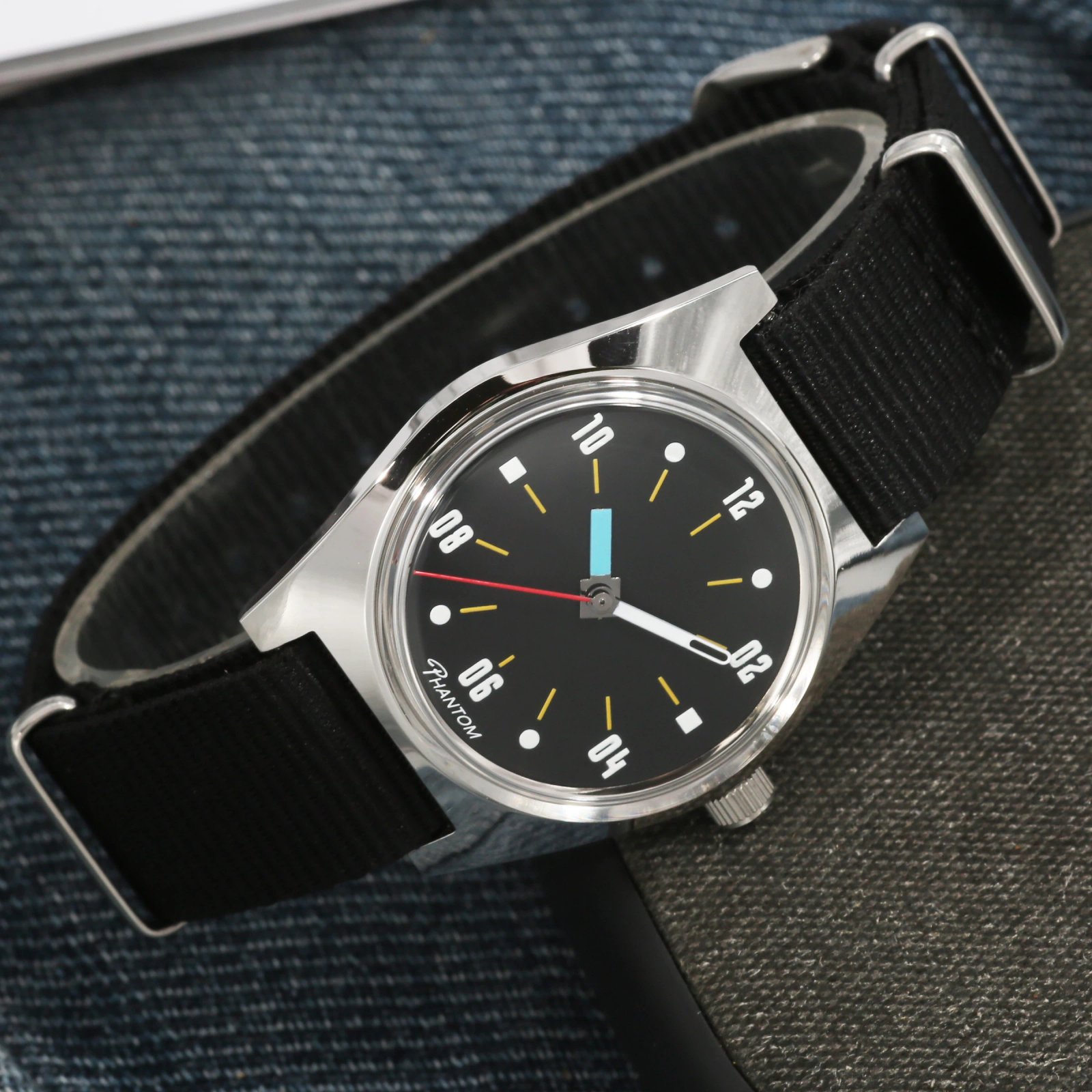 PHANTOM men’s Hand-Wind Mechanical Watch 7120 Waterproof Bauhaus Design Watch for Men wholesale