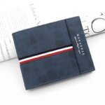 Luxury Slim Short Men's Wallet - High-Quality PU Leather Card Holder with Coin Pocket, Small Compact Male Purse for Daily Use