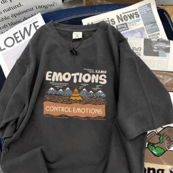 Luxury Cotton Short Sleeve T-Shirt Unisex Summer Fashionable Versatile Brand Dkmelissa UVA Protection UPF30+ 2024 Summer Coll...