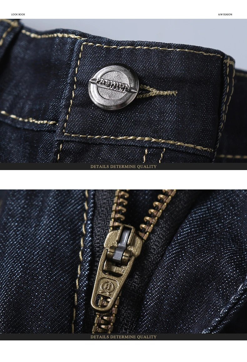 Summer New Elastic Men's Jeans Fashion Comfortable Business Straight Stretch Cotton Casual Denim Pants Brand Male Thin Trousers