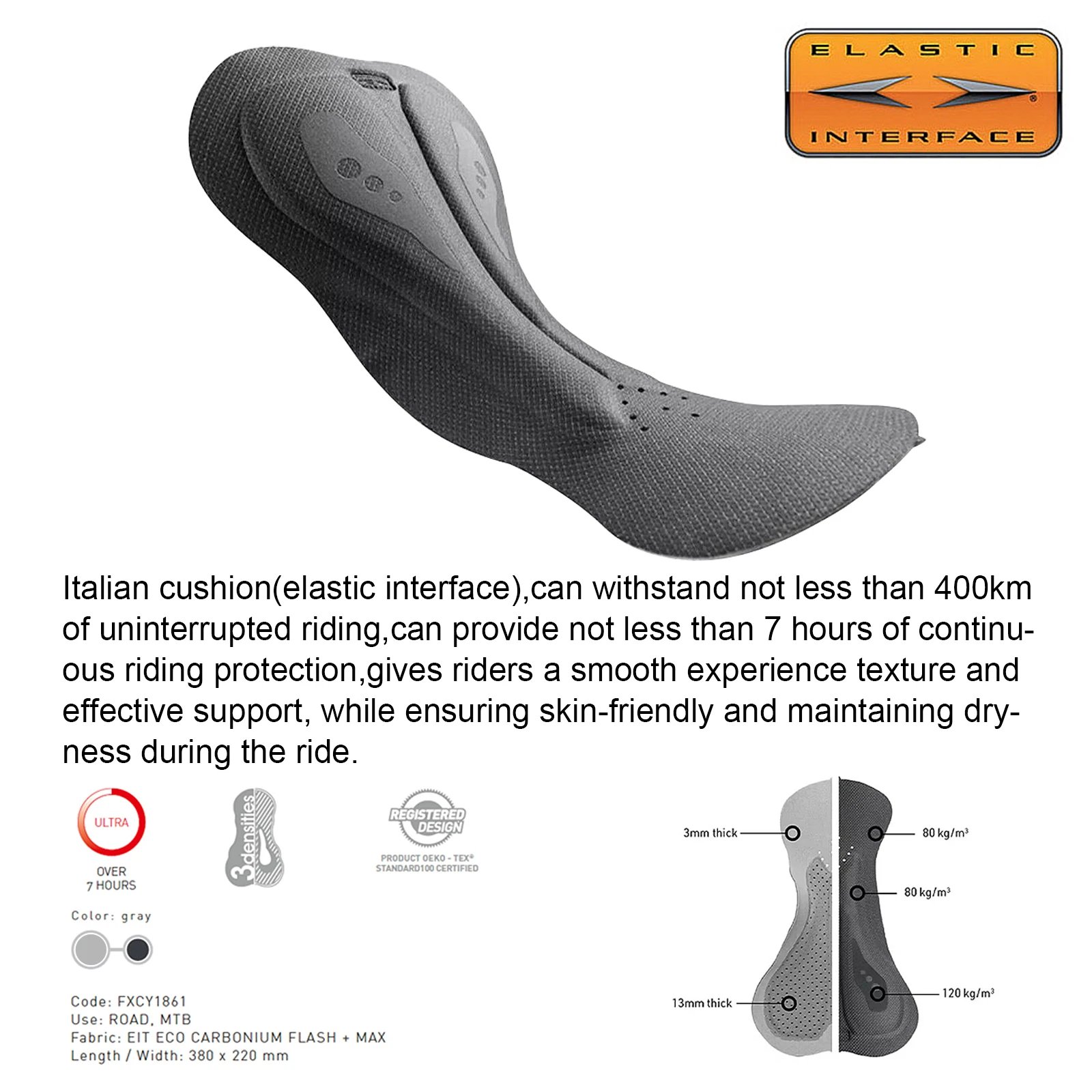 YKYWBIKE Men Cycling Bib Short Italy Interface Padding 7 Hours Riding Summer Road Bike Bibs Pants  Seamless Bicycle Shorts Bib