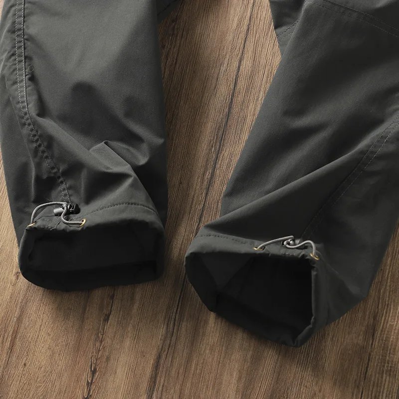 Outdoor Workwear Pants Men's Loose Fleece Lined Thick Soft  Hiking Pants Windproof Waterproof Polyester Fiber Straight Leg