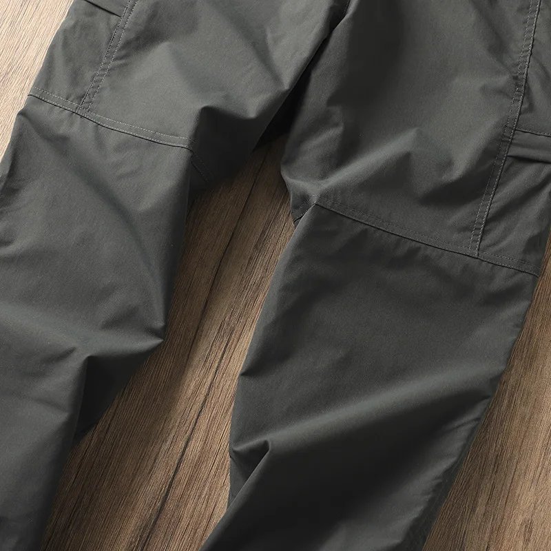 Outdoor Workwear Pants Men's Loose Fleece Lined Thick Soft  Hiking Pants Windproof Waterproof Polyester Fiber Straight Leg