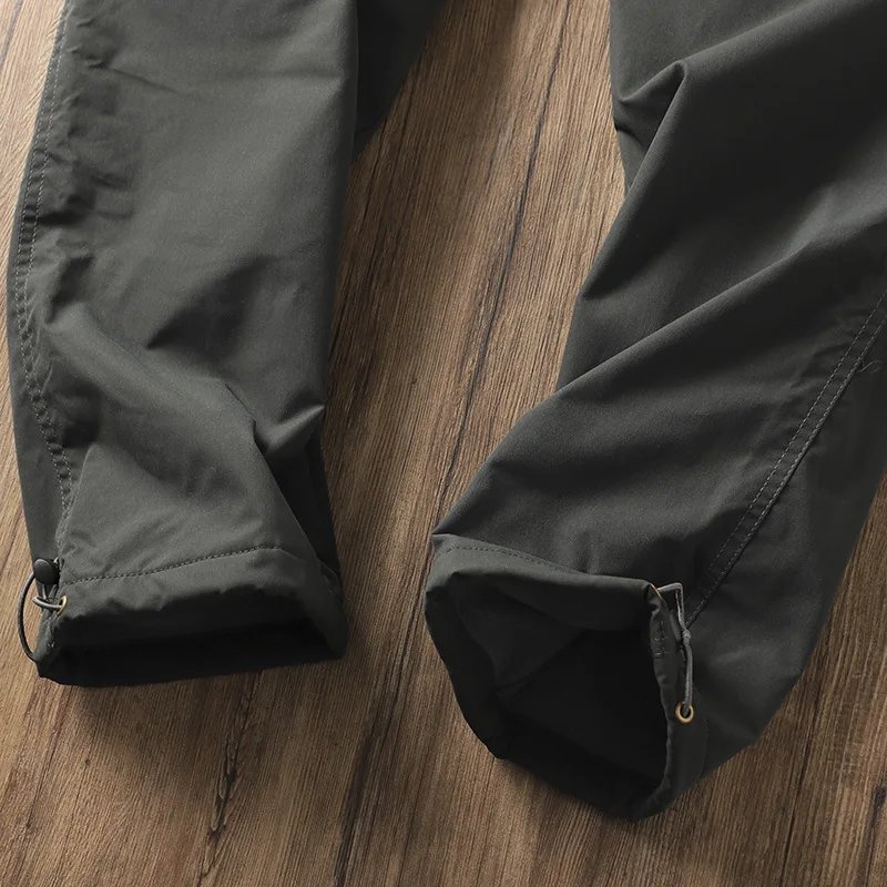 Outdoor Workwear Pants Men's Loose Fleece Lined Thick Soft  Hiking Pants Windproof Waterproof Polyester Fiber Straight Leg