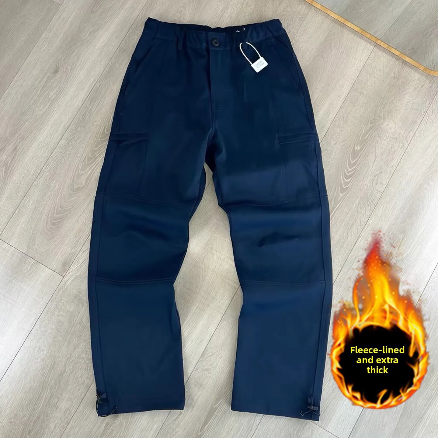 Navy blue plus velvet and thickening