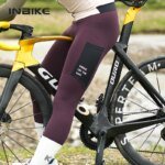 INBIKE Winter Cycling Bib Pants Thermal Fleece Men's MTB Cycling Clothing 3D Padded Cold Weather Bike Bib Tights Legging Clothes