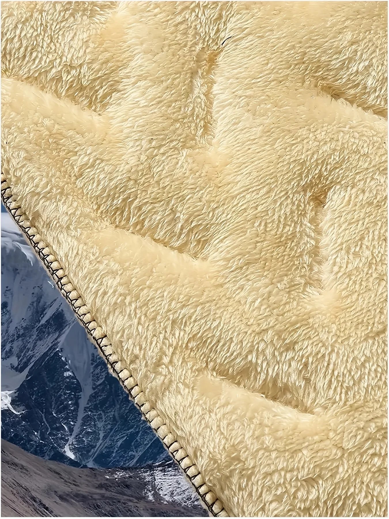 Men's Winter Hiking Pants Set Thickened Cold-proof Warm Plush Fleece-lined Outdoor Two-piece Trousers for Cold Weather