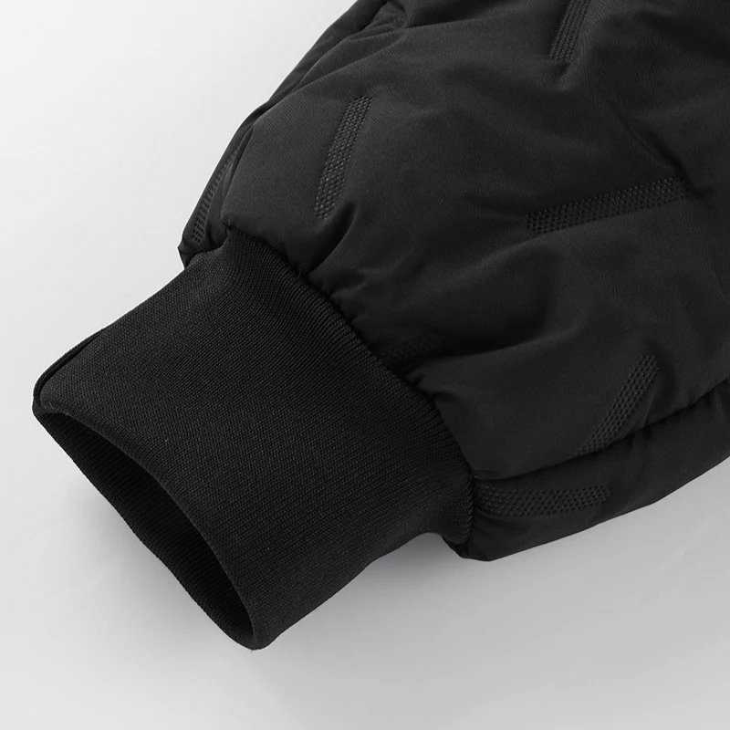 Winter Zip Pockets Thicken Fleece Sweatpants Men Jogger Black Down Sport Warm Pants Male Water Proof Thermal Trousers