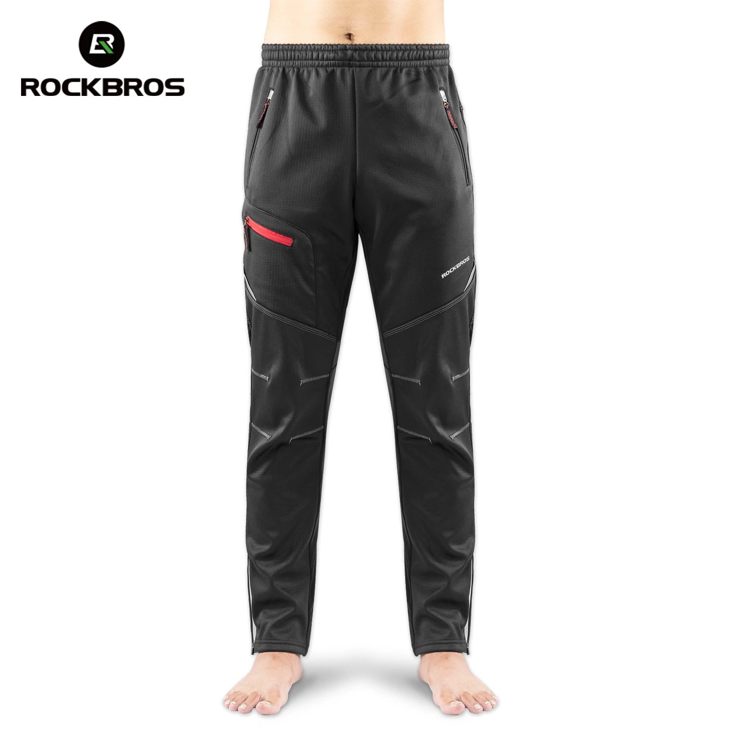 ROCKBROS Thermal Warm Cycling Pants Windproof Waterproof Winter Autumn Keep Warm Bike Long Trousers Sport MTB Road Bicycle Pants