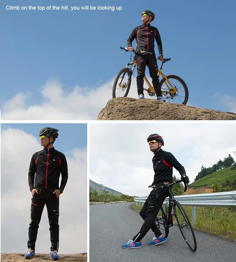 ROCKBROS Thermal Warm Cycling Pants Windproof Waterproof Winter Autumn Keep Warm Bike Long Trousers Sport MTB Road Bicycle Pants