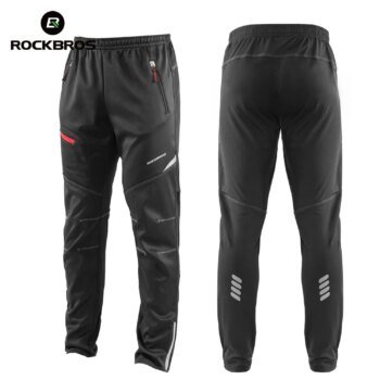 ROCKBROS Thermal Warm Cycling Pants Windproof Waterproof Winter Autumn Keep Warm Bike Long Trousers Sport MTB Road Bicycle Pants