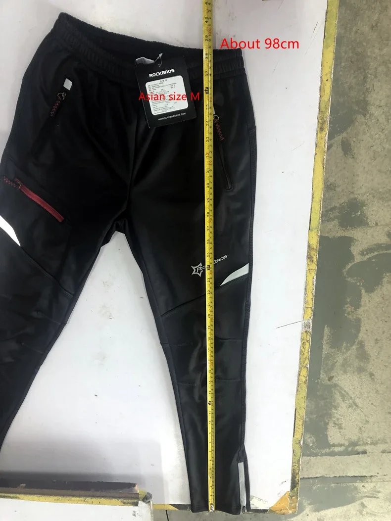 ROCKBROS Thermal Warm Cycling Pants Windproof Waterproof Winter Autumn Keep Warm Bike Long Trousers Sport MTB Road Bicycle Pants