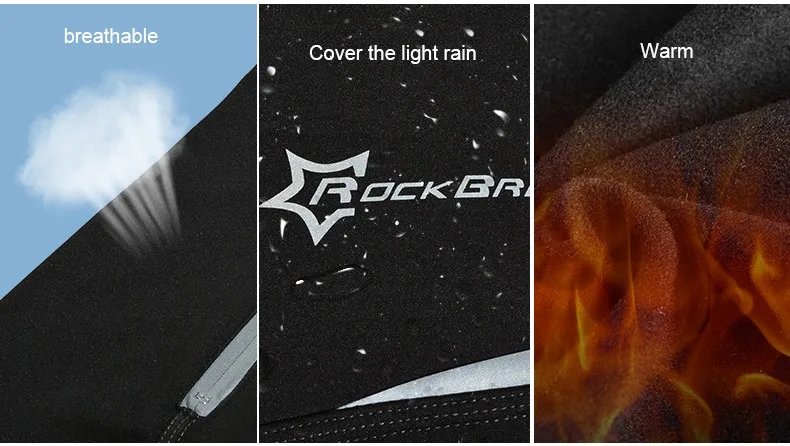 ROCKBROS Thermal Warm Cycling Pants Windproof Waterproof Winter Autumn Keep Warm Bike Long Trousers Sport MTB Road Bicycle Pants