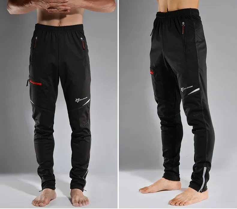 ROCKBROS Thermal Warm Cycling Pants Windproof Waterproof Winter Autumn Keep Warm Bike Long Trousers Sport MTB Road Bicycle Pants
