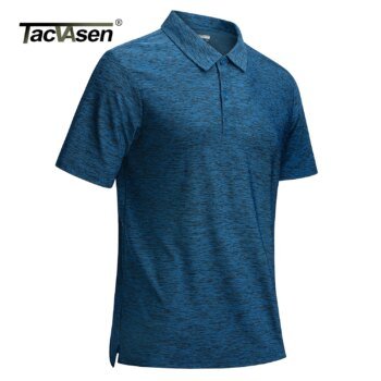 TACVASEN Mens Summer Casual Polo Lightweight Dry Fit Golf Shirts Moisture Wicking Sports Polo Shirt Workout Tees Work Shirts
