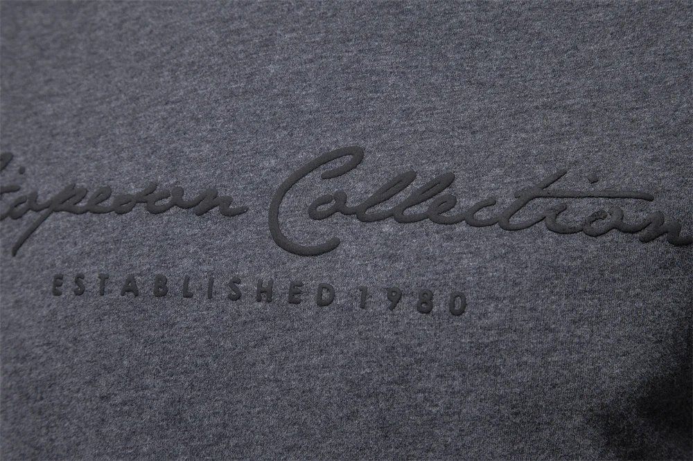 AIOPESON 100% Cotton Long Sleeve Men's T-shirt Solid Color Letter Print Casual T shirts for Men New Spring Tops Tee Men Clothing